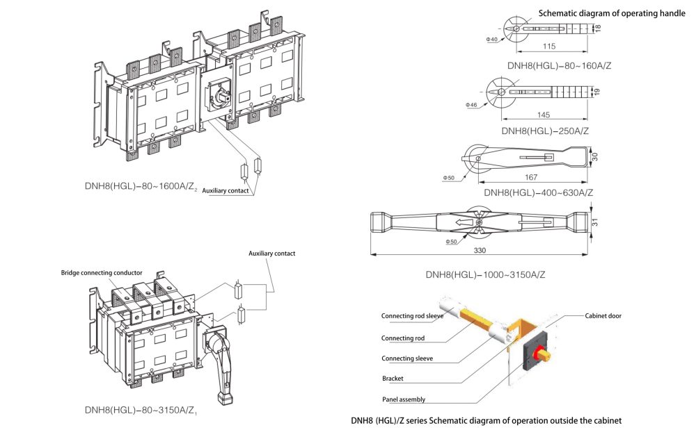 Dnh Hgl Z Series Transfer Load Disconnector Grl Fuse